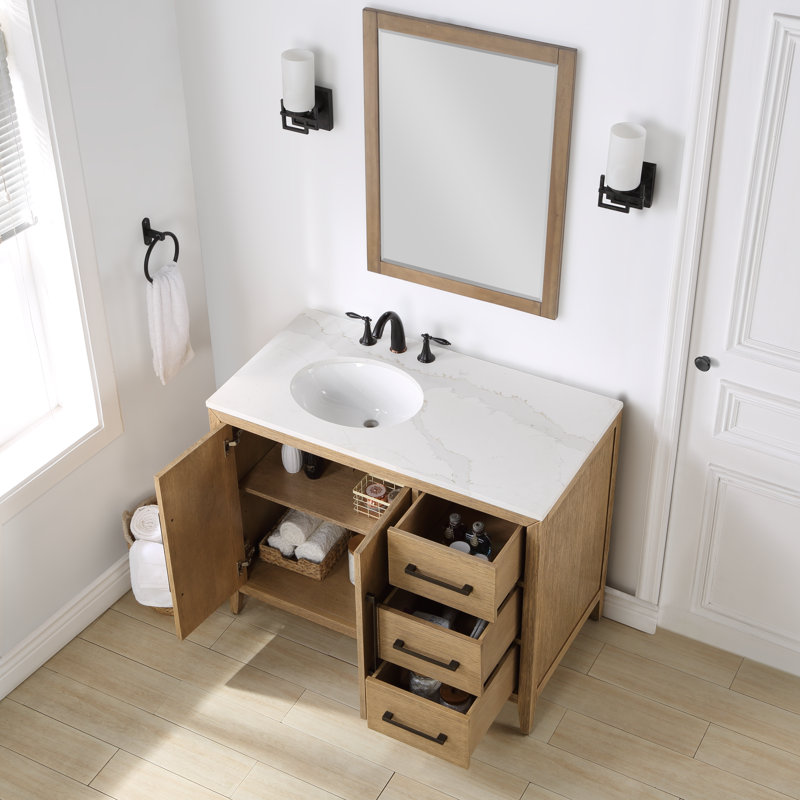 Mercury Row® Alsup 42'' Freestanding Single Bathroom Vanity with